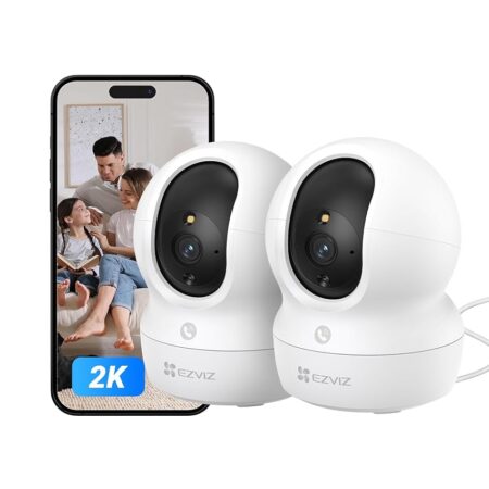 offerta a tempo: ezviz 2k telecamera wifi interno, videocamera sorveglianza interno 360° pan/tilt — 10% da 54,99 € a 49,49 €