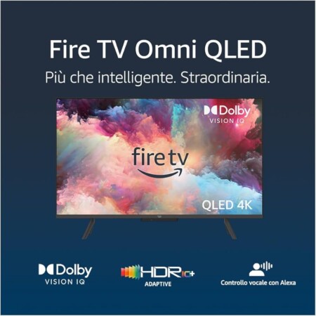 offerta a tempo: ti presentiamo amazon fire tv serie omni qled | smart tv 4k uhd — 28% da 599,99 € a 429,99 €