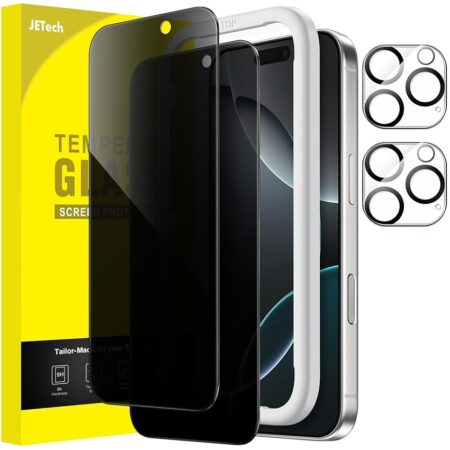 offerta a tempo: jetech privacy pellicola protettiva per iphone 16 pro 6,3 pollici con protezione per — 14% da 11,98 € a 10,28 €