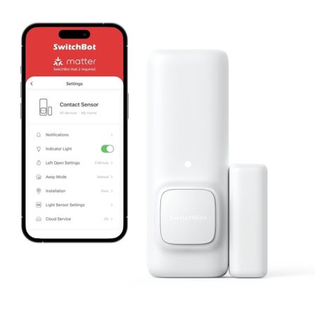 offerta a tempo: switchbot sensore di contatto intelligente per allarme di porte e finestre compatibile con alexa — 58% da 39,99 € a 16,99 €