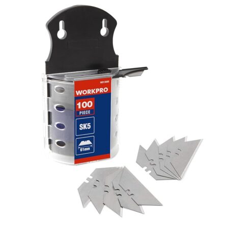 offerta a tempo: workpro lame di ricambio per cutter in dispenser 100 pezzi sk5 acciaio heavy duty — 10% da 12,99 € a 11,72 €