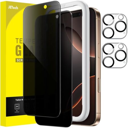 offerta a tempo: jetech privacy pellicola protettiva per iphone 16 pro max 6,9 pollici con protezione — 14% da 11,98 € a 10,28 €