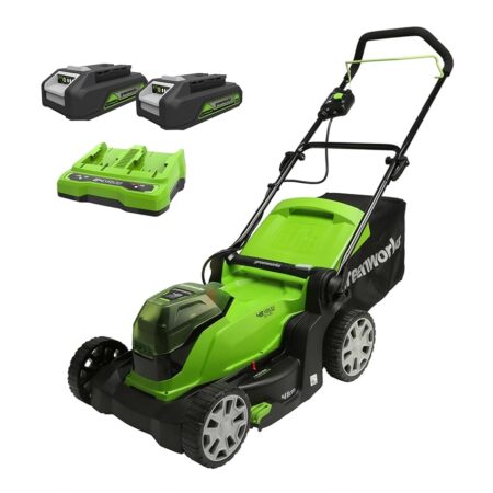 offerta a tempo: greenworks g24x2lm41k2x tagliaerba a batteria per prati fino a 220m² — 39% da 329,99 € a 199,99 €