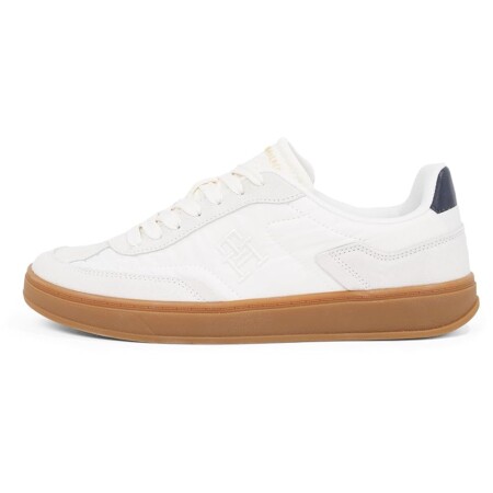 offerta a tempo: tommy hilfiger donna sneakers court heritage profilo basso, avorio (ancient white) — 40% da 99,90 € a 59,99 €