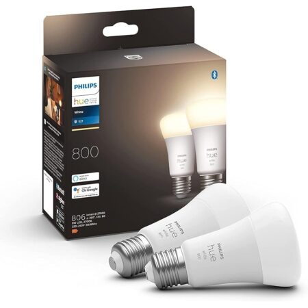 offerta a tempo: philips hue white 2 lampadine led smart, bluetooh — 13% da 27,99 € a 24,27 €
