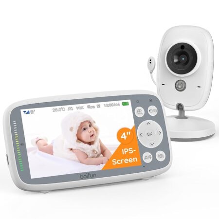 offerta a tempo: boifun baby monitor, videocamera neonati schermo da 4 '' — 5% da 59,99 € a 56,99 €