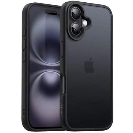 offerta a tempo: jetech cover opaca per iphone 16 6,1 pollici, protezione anticaduta antiurto di grado militare — 10% da 11,99 € a 10,82 €