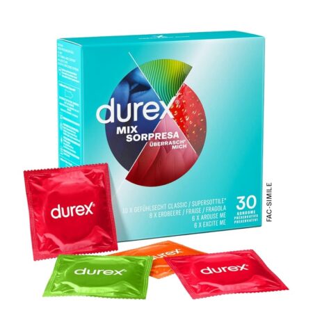 offerta a tempo: durex mix sorpresa 30 profilattici — 46% da 24,99 € a 13,59 €