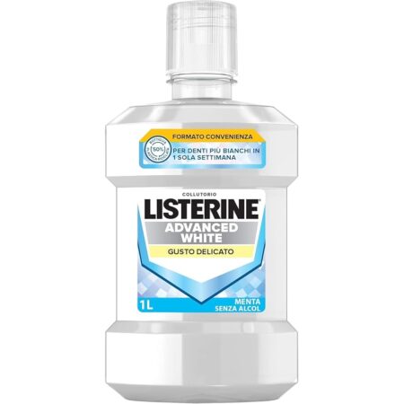 offerta a tempo: listerine collutorio sbiancante 1l — 54% da 10,90 € a 4,99 €