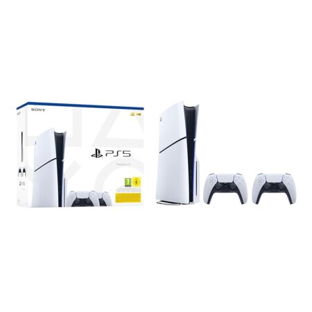 offerta a tempo: playstation 5 console slim + 2 dualsense white — 8% da 609,99 € a 559,99 €