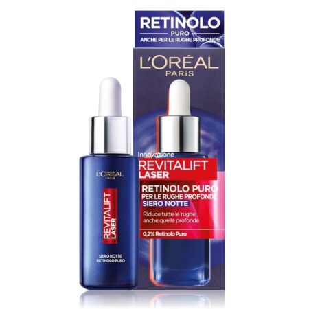 offerta a tempo: loréal paris siero notte con azione anti età con retinolo puro — 45% da 18,99 € a 10,37 €