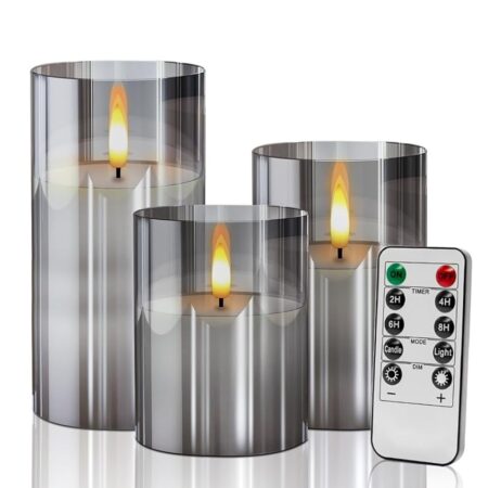 offerta a tempo: 3 candele led effetto fiamma — 47% da 18,99 € a 9,99 €