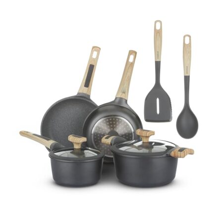 offerta a tempo: kasanova batteria di pentole e padelle + accessori da cucina — 50% da 149,00 € a 74,50 €
