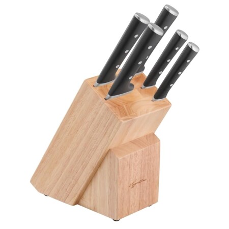 offerta a tempo: lagostina set di coltelli da cucina con ceppo in legno — 46% da 119,99 € a 64,99 €