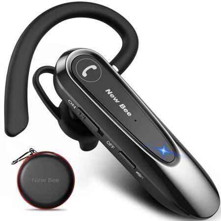 offerta a tempo: new bee auricolare bluetooth singolo con doppio microfono v5.0 auricolari bluetooth — 10% da 25,99 € a 23,39 €