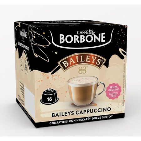 offerta a tempo: caffè borbone cappuccino baileys 16 capsule compatibili con nescafè dolce gusto — 30% da 5,49 € a 3,84 €