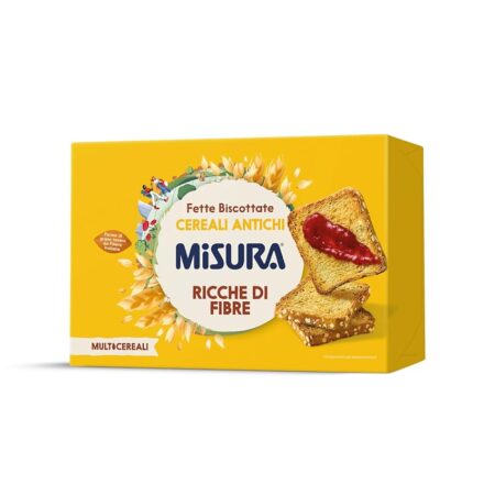 offerta a tempo: misura multicereali fette biscottate ai cereali antichi, con grano saraceno — 23% da 1,89 € a 1,45 €
