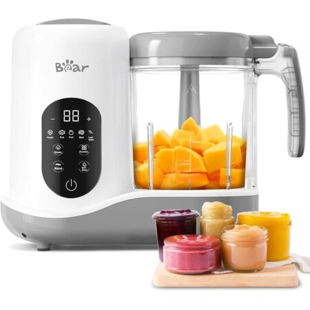 offerta a tempo: bear produttore aliment cuocipappa multifunzione,mixer multifunzionale 7 in 1 per bébé,cottura — 15% da 69,99 € a 59,49 €