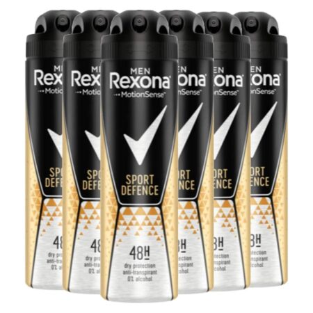 offerta a tempo: rexona men deodorante spray sport 6 pezzi — 58% da 23,90 € a 10,10 €