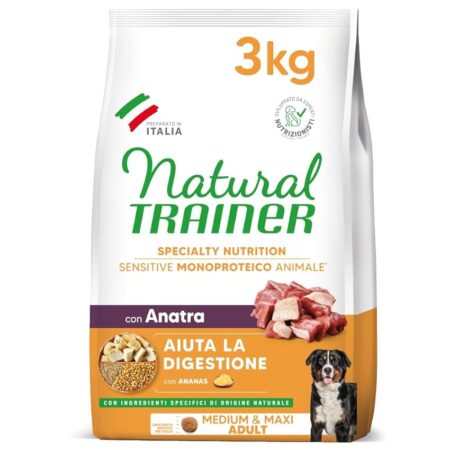 offerta a tempo: natural trainer sensitive no gluten cibo per cani adulti con anatra — 14% da 21,99 € a 18,89 €