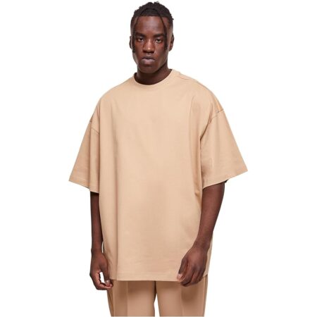 offerta a tempo: urban classics maglietta sportiva uomo in cotone, maglietta dal taglio oversize estremo — 35% da 19,90 € a 12,99 €