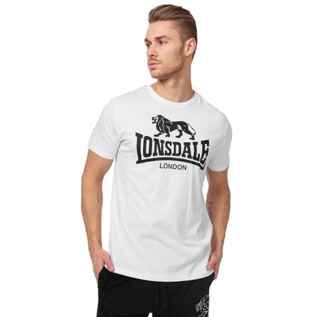 offerta a tempo: lonsdale logo t shirt bianco xxl (uk xl) — 26% da 19,90 € a 14,66 €