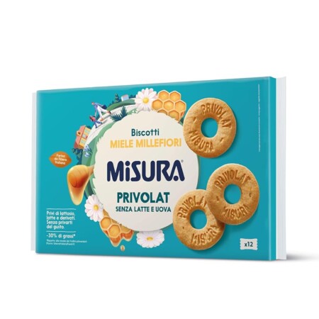 offerta a tempo: misura privolat biscotti al miele – senza latte e uova, confezione da 400 gr — 9% da 2,19 € a 1,99 €