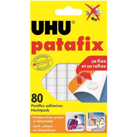 offerta a tempo: uhu patafix bianco 80 gommini — 23% da 8,48 € a 6,55 €