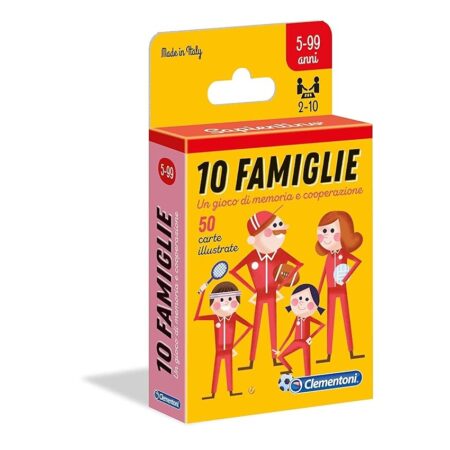 offerta a tempo: clementoni 10 famiglie, mazzo di 50 carte illustrate con 10 famiglie da riunire — 19% da 5,90 € a 4,79 €