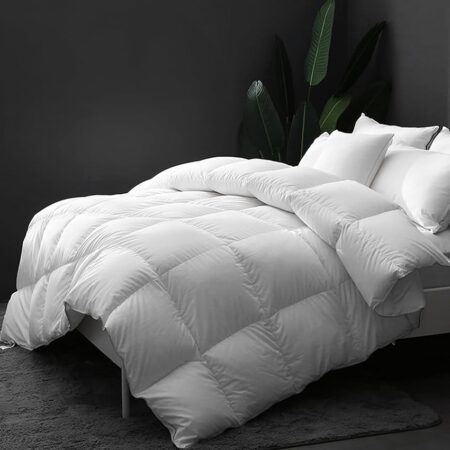 offerta a tempo: dwr piumino matrimoniale piuma d'oca 200x200 cm piumino invernale caldo in 300gr/m² — 22% da 135,90 € a 106,00 €