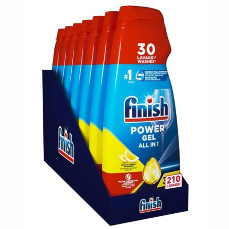offerta a tempo: finish powergel gel detersivo per lavastoviglie 210 lavaggi (7 flaconi) — 43% da 34,99 € a 19,81 €