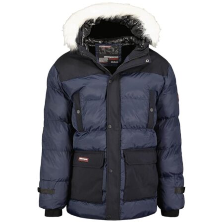 offerta a tempo: geographical norway dalibor men parka da uomo, marine — 25% da 134,90 € a 101,01 €
