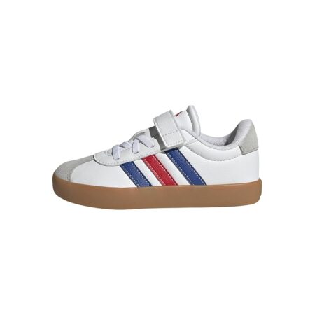 offerta a tempo: adidas unisex bambini e ragazzi vl court 3.0 shoes, ftwr white/team royal blue/better scarlet — 25% da 45,00 € a 33,95 €