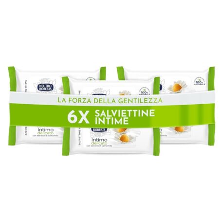 offerta a tempo: neutro roberts salviette per igiene intimo 6 pezzi x 12 salviette (72 salviette) — 40% da 11,99 € a 7,19 €