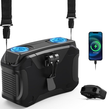 offerta a tempo: ventilatore portatile con funzione caricabatterie portatile da 20000mah — 68% da 39,99 € a 12,99 €