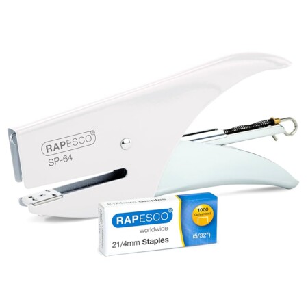 offerta a tempo: rapesco 1381 sp 64 cucitrice a pinza e 1000 punti tipo 21/4 mm — 12% da 12,96 € a 11,35 €