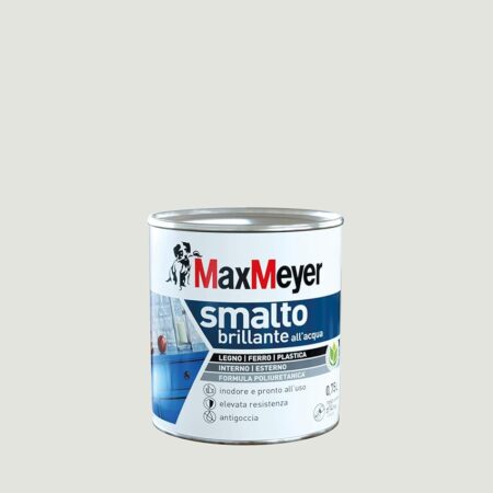 offerta a tempo: maxmeyer smalto all'acqua poliuretanico brillante bianco ghiaccio 0,75 l — 12% da 30,90 € a 27,33 €