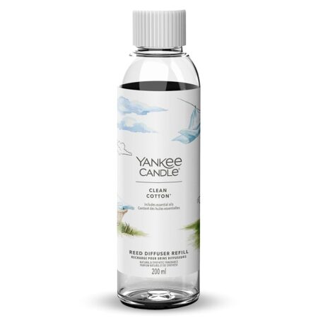 offerta a tempo: yankee candle signature diffusore a bastoncini ricarica | clean cotton | 200 ml | — 21% da 13,90 € a 10,99 €