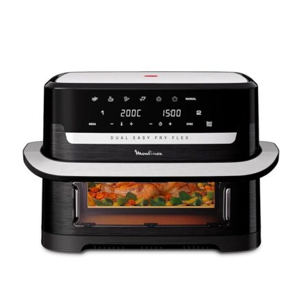 offerta a tempo: moulinex dual easy fry flex friggitrice ad aria con divisore, 2 scomparti — 5% da 199,99 € a 189,99 €