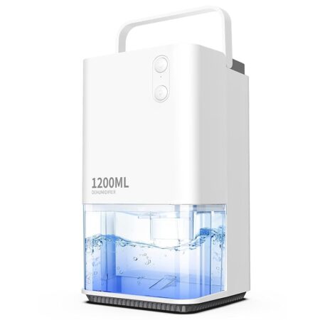 offerta a tempo: easyacc®1200ml deumidificatore casa antimuffa piccolo deumidificatore portatile elettrico silenzioso 35db — 31% da 59,99 € a 41,35 €