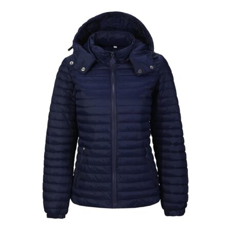 offerta a tempo: tony backer piumino donna 100 grammi mezza stagione avvitato trapuntato con cappuccio — 5% da 39,95 € a 37,95 €