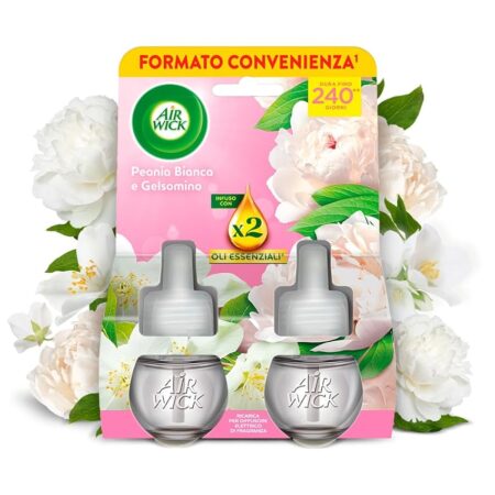 offerta a tempo: air wick 2 ricariche per diffusore elettrico di oli essenziali — 47% da 9,46 € a 4,99 €