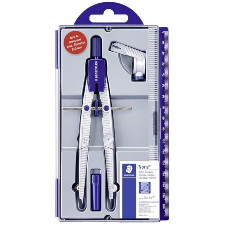 offerta a tempo: staedtler noris compasso scuola media elementare e superiore,include astuccio — 23% da 16,00 € a 12,28 €