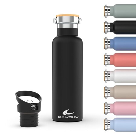 offerta a tempo: daikoku bottiglia, bottiglia termica in acciaio inossidabile a doppia parete — 10% da 20,16 € a 18,20 €
