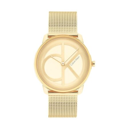 offerta a tempo: calvin klein orologio analogico al quarzo per uomo e donna collezione iconic mesh — 20% da 159,00 € a 126,99 €
