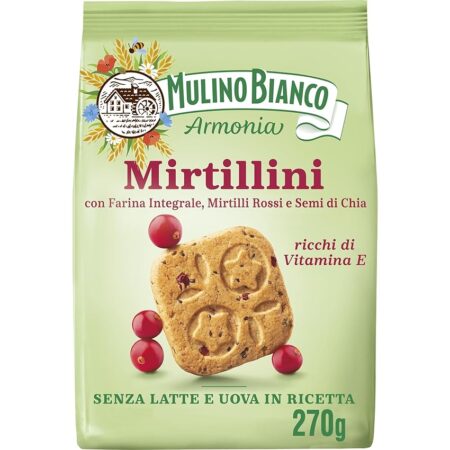 offerta a tempo: mulino bianco mirtillini biscotti con farina integrale e mirtilli rossi — 38% da 2,99 € a 1,84 €