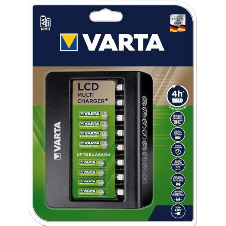 offerta a tempo: varta multi charger +, caricatore per batterie ricaricabili in aa / aaa / 9v — 21% da 38,99 € a 30,61 €