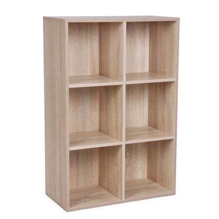 offerta a tempo: vasagle libreria a 6 cubi, scaffale espositore per decorazioni — 15% da 66,49 € a 56,52 €