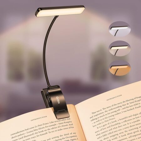 offerta a tempo: gritin 19 leds lampada luce da lettura per libro, luce per lettura libri a letto con clip — 20% da 14,99 € a 11,98 €
