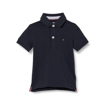 offerta a tempo: tommy hilfiger bambino maglietta polo maniche corte in cotone bio — 36% da 49,90 € a 31,95 €